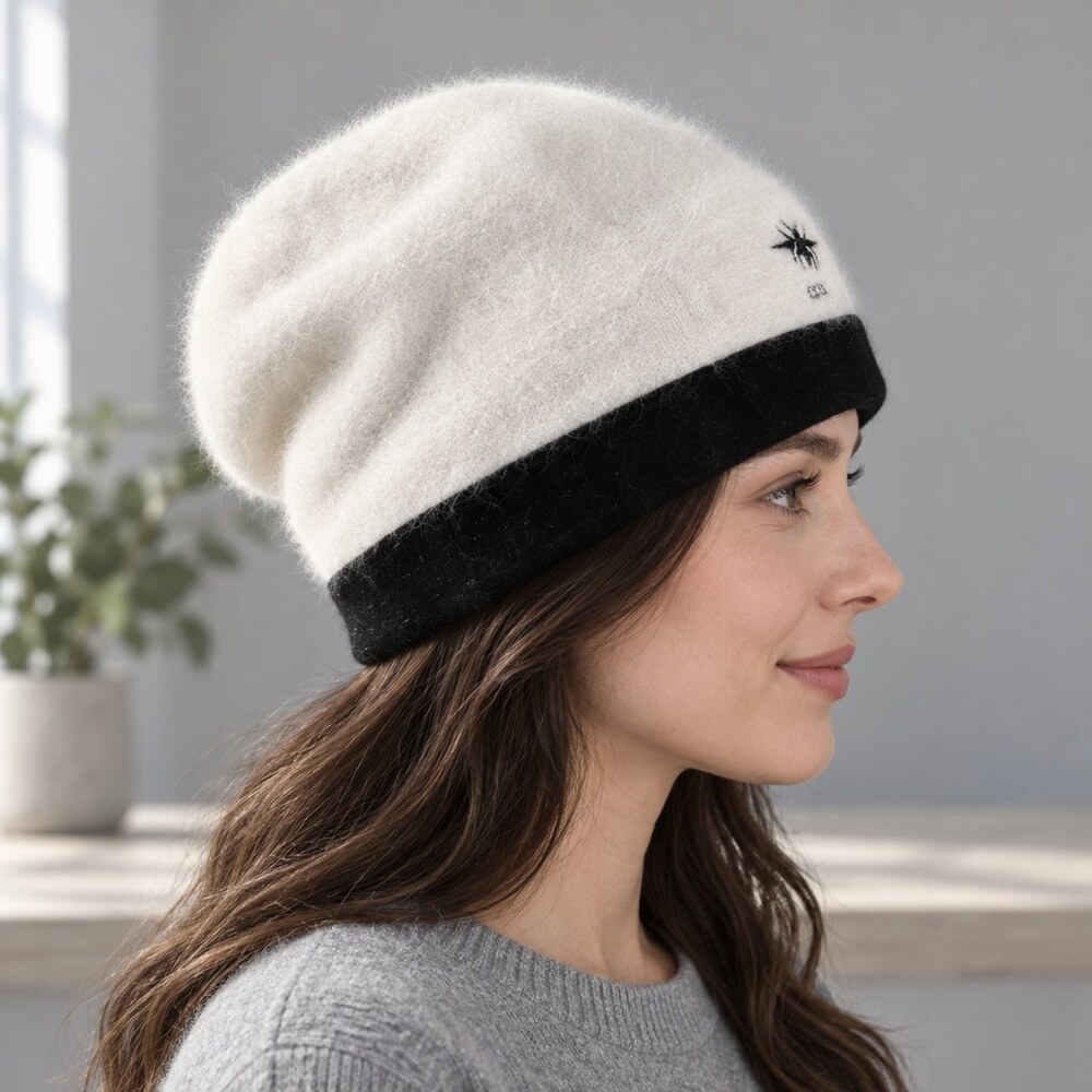 Dior Embroidered Fuzzy Beanie - Picture 3 of 6